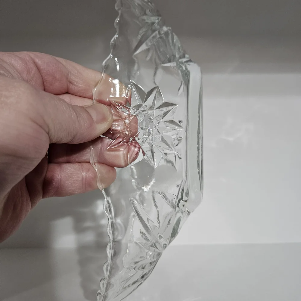 🌟Anchor‎ Hocking Pressed Glass Starburst Serving Bowl